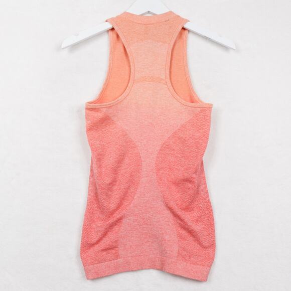 GYMSHARK Ombré Seamless Crew Neck Racerback Tank Pink Coral Yoga Gym Sz S - Picture 7 of 8